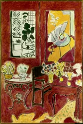 Grand interieur rouge 1948 (olio su tela)