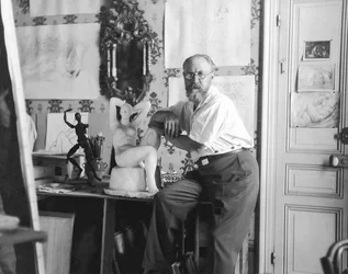 Henri Matisse, il pittore (foto b/n)
