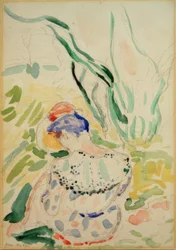 Giovane donna seduta di spalle (Madame Matisse)