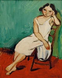 Ragazza seduta