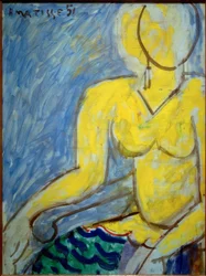 Katia in abito giallo