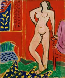 Nudo in rosa, interno rosso