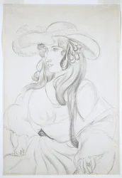 Cappello piumato