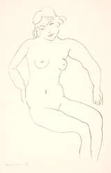 Nudo femminile seduto