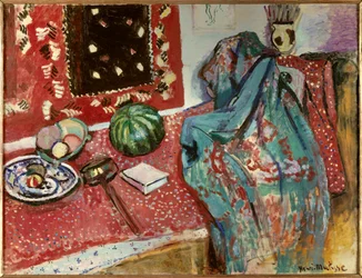 Natura morta con tappeto rosso 1906 (olio su tela)