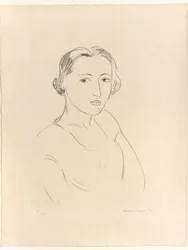 Testa di giovane donna