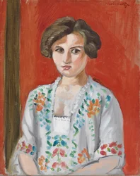 La camicetta bulgara, 1920 circa (olio su tela)