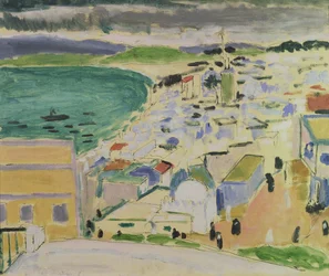 Veduta della baia di Tanger (olio su tela)