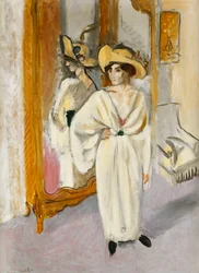 Donna in bianco, 1918-19 circa (olio su tela)