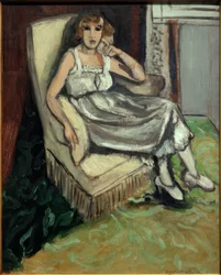 Donna in poltrona