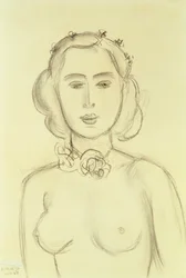 Donna a seno nudo