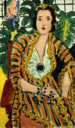 Donna con gioiello blu (Helene Galitzine con pietra preziosa)