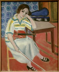 Donna con violino 1921-22 (olio su tela)