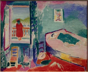 interieur a collioure - la sieste 1905 (Olio su tela)