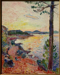le gouter golfe de saint tropez 1904 (olio su tela)