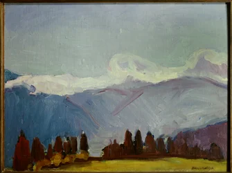 le alpi della savoia 1901 (olio su tela)