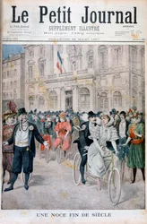 Un matrimonio in bicicletta, Francia, 1897
