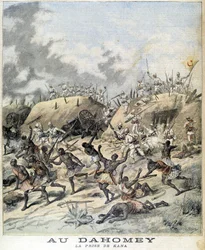 A Dahomey (ora Benin), la cattura di Kana - in "Le Petit Journal" del 19/11/1892