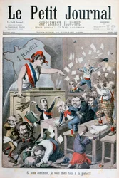 Caricatura della Camera dei Deputati, Parigi, 1898