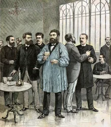 Deputati al banco di ristoro dell