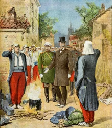 Felix Faure alle grandi manovre, 1895 (Illustrazione)