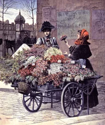 Venditrice di fiori a Parigi