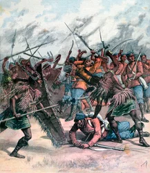Insurrezione a Manpur, India, 1891