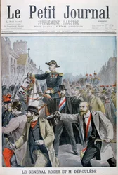 Paul Déroulède afferra la briglia del Generale Roget, Parigi, 1899