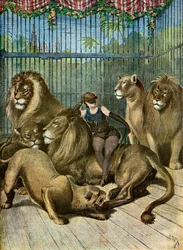 Ritratto della contessa di X*** e dei suoi leoni, 1895 (Illustrazione)