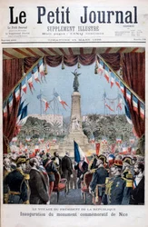 Il presidente Faure alla cerimonia di inaugurazione di un monumento a Nizza, 1896