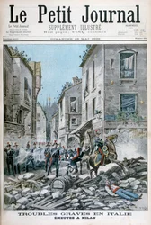Disordini e tumulti a Milano, Italia, 1898