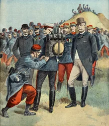 Il duca di Connaught e Felix Faure durante le grandi manovre dell