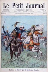 La cattura di Toure Samory da parte del tenente Jacquin vicino a Guelemou nel 1898