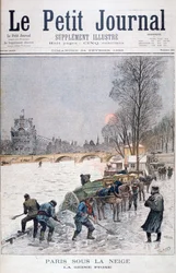La Senna ghiacciata, inverno, Parigi, 1895