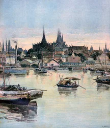 Veduta di Bangkok, 1893