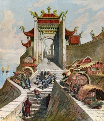 Vista della Porta di Shanghai
