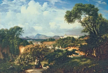 Vista del convento di Santa Teresa dalle alture di Paula Matos