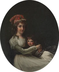 Ritratto di una madre e figlia