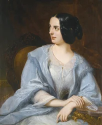 Ritratto della comica russa Vera Michurina Samoylova (1866-1948) (dettaglio)