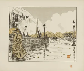 Dalla Place de la Concorde [Le trentasei vedute della Torre Eiffel]