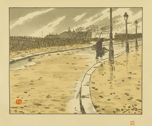 Dalla rue Lamarck [Le trentasei vedute della torre Eiffel]
