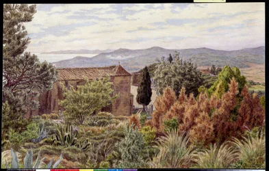 Paesaggio. Disegno di Henri RIVIERE (1864-1951)
