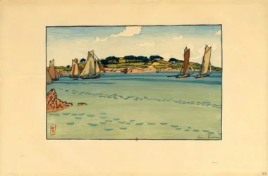 Henri Rivière, Gabares davanti...