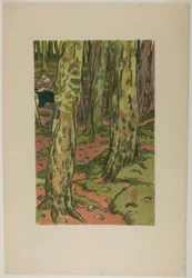 Lavatoio nel bosco a Loguivy