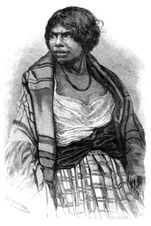 Donna Mikmaq, Cape Breton, Nuova Scozia, Canada, XIX secolo
