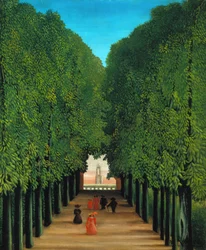 Il viale del parco a Saint Cloud