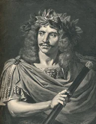 Molière come Giulio Cesare nella tragedia di Pompeo, 1886
