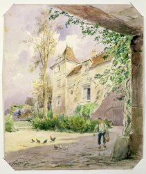 La casa di Armande Bejart (1642-1700) a Meudon, c.1906