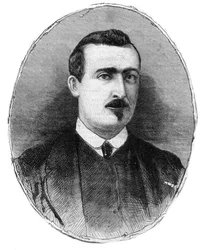 Ritratto di Antoine Alphonse Chassepot (1833-1905) armaiolo e creatore del fucile omonimo - Disegno di Henry de Montaut