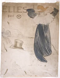 Frontespizio per "Elles" (litografia a colori)